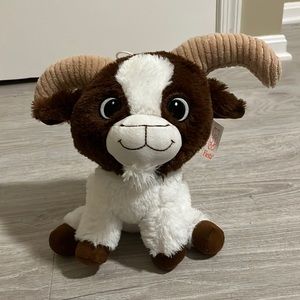 FIESTA, stuffed ram, 8*11 inches, white and brown
